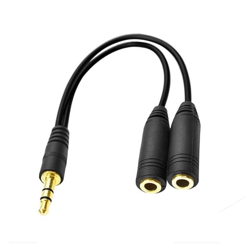 Cable divisor de audio 3.5mm 1 macho a 2 hembras