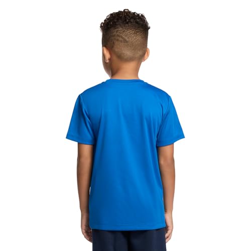 Image of Messi Boys' Lifestyle Short Sleeve Top, Loose-Fit Shirt with Logo, Comfortable, All-Day Wear