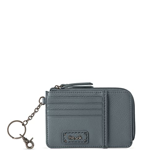 The Sak Mens Leather, Keychain, & Iris Card Wallet In Leather Elevated Everyday Purse With Keychain Includes Credit Card Holders C, Dusty Blue Ii, One Size Us #TOP11