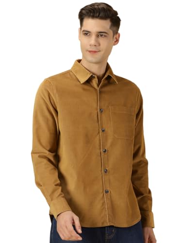 Image of Thomas Scott Men's Cotton Slim Fit Premium Corduroy Casual Shirt