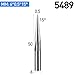 HUHAO 3PCS Carbide Engraving V Groove Cutting Bit 2 Flute Straig 6mm Shank 0.5mm Tip 15 Degree CNC Router Tool Blade for Steel Brass MDF Wood