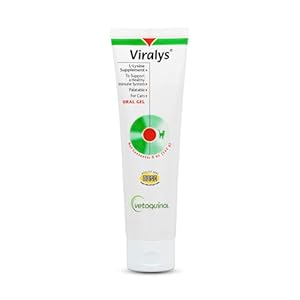 Vetoquinol Viralys Daily L-Lysine Gel for Cats and Kittens, Maple Flavored Lysine Supplement for Cats and Kittens to Support Immune Health, Normal Eye Function and Respiratory Health, 5oz