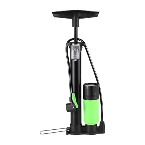 Inflador de neumáticos de mano, inflador de suelo portátil de 160 PSI con manómetro, herramientas de inflado manual de ciclismo para motocicletas, bicicletas de montaña, scooters eléctricos