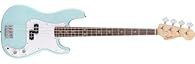 One Squier Debut Series Precision Bass guitar – a perfect beginner guitar for both kids and adults. This beginner guitar comes with a free subscription to Fender Play that includes free lessons with thousands of instructional videos to build your ski...