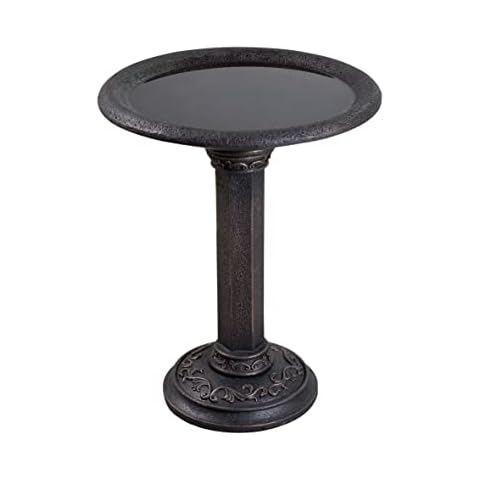 Kenroy Home 51150BRZ Iverson Birdbath with Bronze Finish, Classic Style, 23" Height, 18" Width, 18" Depth Cover