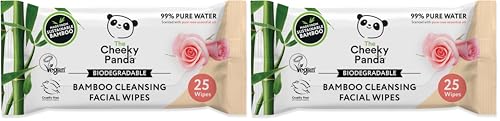 The Cheeky Panda Toallitas quitamaquillaje facial de bambú |...