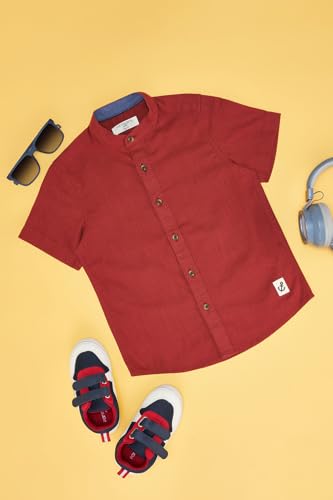 Image of Pantaloons Junior Boy's Cotton Regular Fit Shirt