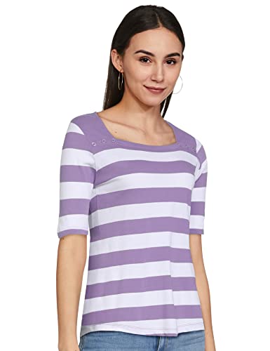 Image of Max Women's Striped Square Neck T-Shirt