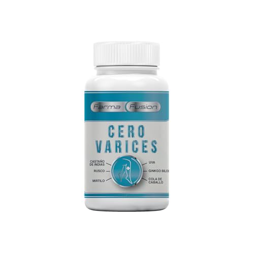 Cero Várices | Tratamiento Natural para Várices y Piernas Cansadas | Mejora la Circulación | Castaño de Indias, Ginkgo Biloba, Cola de Caballo, Rusco | Antioxidante y Antiinflamatorio | 100 cápsulas Cero Várices | Tratamiento Natural para Várices y Piernas Cansadas | Mejora la Circulación | Castaño de Indias, Ginkgo Biloba, Cola de Caballo, Rusco | Antioxidante y Antiinflamatorio | 100 cápsulas