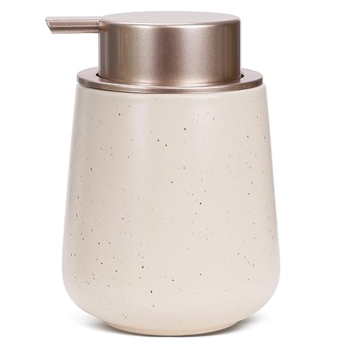Image of Bosilunlife Hand Soap Dispenser - 12oz Ceramic Soap Dispenser Bathroom Refillable Liquid Soap Pump Dispenser for Bathroom Kitchen Dispenser for Dish Soap with Easy-to-Press Pump