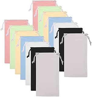 Yorgewd 14 PCS Soft Glasses Case, Microfiber Sunglasses Pouch Reading Glasses Bag Travel Spectacle Cases for Women Men