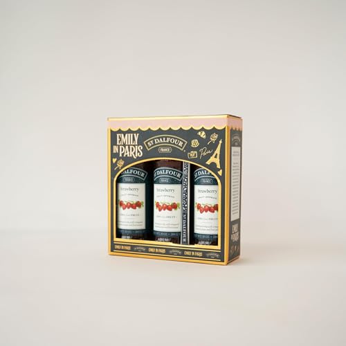 St. Dalfour Confezione Regalo Marmellate – Edizione Emily In Paris – 100% Frutta, Senza Zuccheri Aggiunti, Senza Glutine – 3X284G (Fragola) - 2