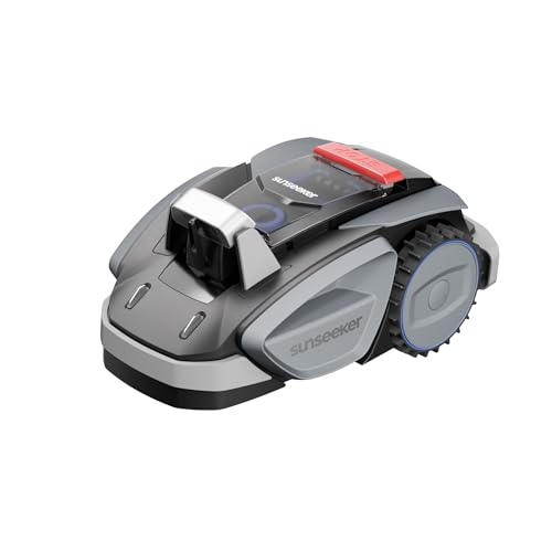 Sunseeker V3 Plus Robot cortacésped 1000㎡, Robot cortacésped inalámbrico con un Solo Clic, evitación de obstáculos Inteligente Visual AI, inclinación del 42%, bajo Ruido, navegación multizona
