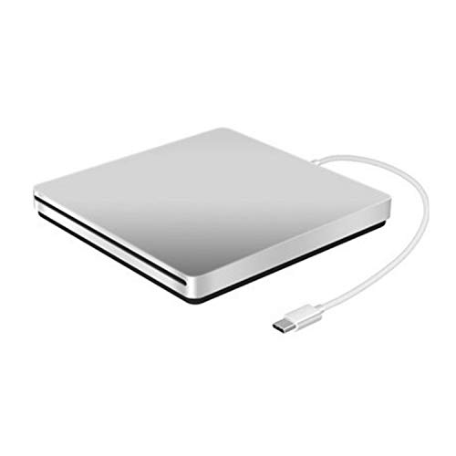 Ultra-Thin Classic Slot in Design Type-C External CD DVD Drives, Plug and Play