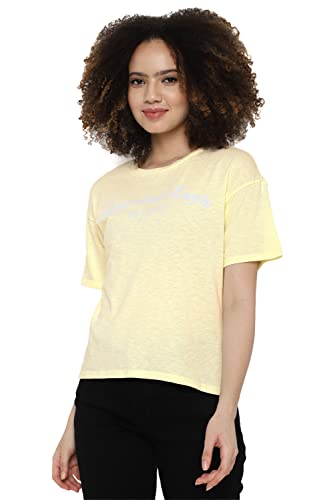 Image of American Eagle Women's Solid Regular Fit T-Shirt