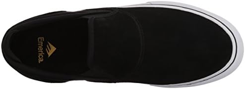 Emerica Men's Wino G6 Slip-ON Skate Shoe, Black/White/Gold, 10.5 Medium US | Image 4