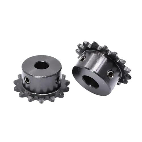 Bevel Gear Pinion Hardware Mechanical 04C 15Teeth - 30 Teeth Sprocket Wheel 45# Steel Industrial Chain Gear with Top Wire Motor Chain Drive Bore 15mm(04C-21 Teeth)