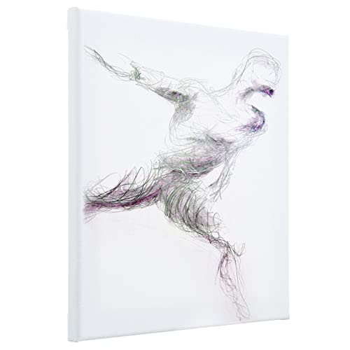 Pre Stretched Cotton Canvas, 16X20 Inch | 5 Pack Of Triple Primed Blank White Artists Canvases | Art Supplies For Painting, Acrylics, And Oil Paint | Value Set #TOP5