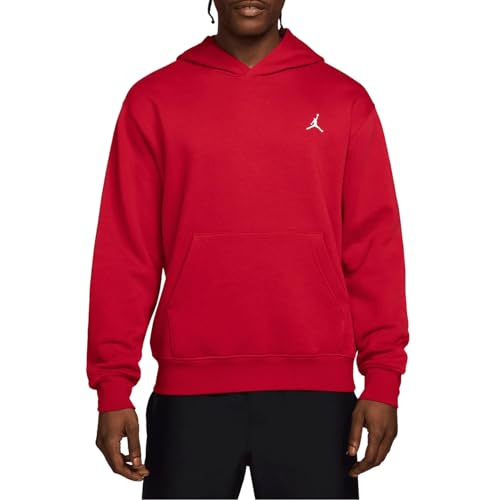 Jordan Brooklyn Fleece Men's Pullover Hoodie (Gym Red/White)