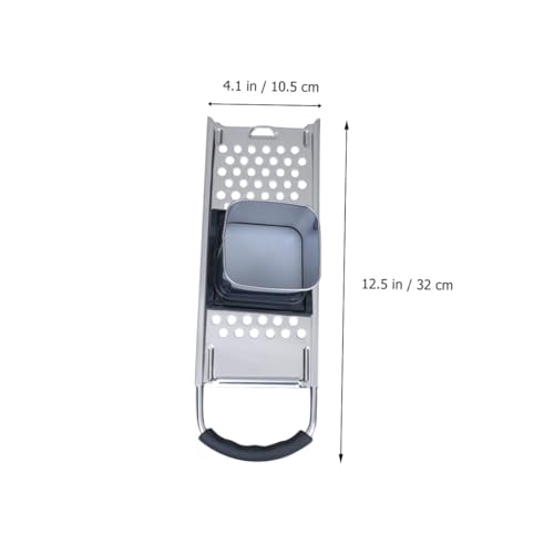 Rallador multifuncional de acero inoxidable con mango resistente al calor miniatura 2