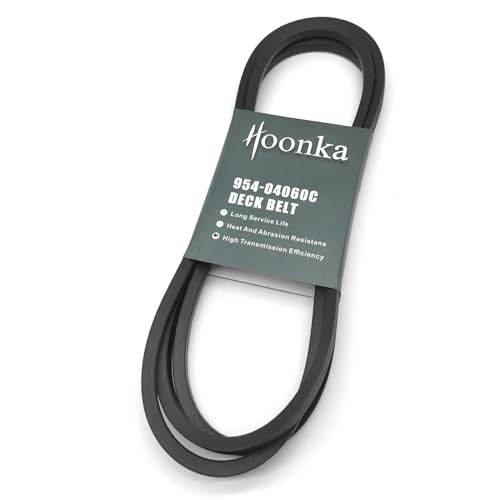 HOONKA 954-04060C Deck Belt fits Cub Cadet LTX1040 LTX1042 LTX1045 42 inch Deck Riding Mower for Troy Bilt Pony 42 42T 42X, Bronco, MTD, Craftsman Lawn Mower (1/2' x 96.5') Replaces 954-04060B