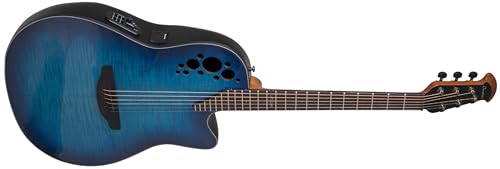 Ovation CE44P-BLFL-G Celebrity Elite Plus Blue Flamed Maple