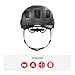 ABUS Stadthelm Hyban 2.0 - Fahrradhelm mit Rücklicht, ABS-Hartschale, guter Passform - für Damen...