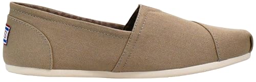 Image of SKECHERS Women's Bobs Plush-Peace & Love, Taupe, 6 M US