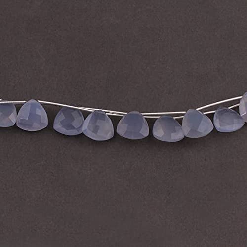 Chalcedony perles en rang 8 pouces briolettes pour fils de boucles d'oreilles