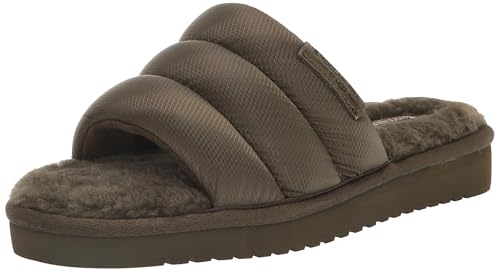 Koolaburra by UGG Herren Rommie Nylon Hausschuh, Dark Olive, 39.5 EU