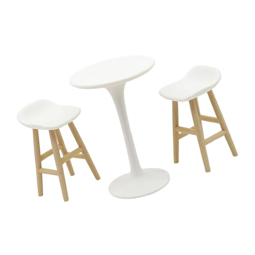ドールハウス雑貨スツールモデルリアルなドールハウスラウンドトップスツールリアルなプレイFor1:12模型玩具テーブルドールハウスアクセサリー