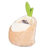 Loft pour cobayes : large applicabilité : convient à divers petits animaux de compagnie tels que les hamsters, les cobayes, les lapins écureuils, etc., ce nid de hamster est un accessoire polyvalent, une cachette pour lit de hamster