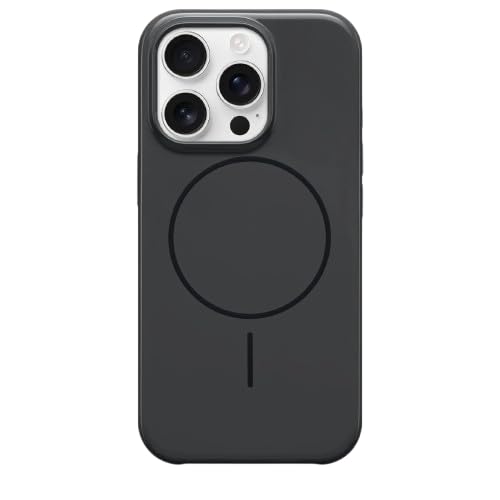 Image of MILLION CASES Back Cover Case for iPhone 15 Pro Shockproof Protective Glossy Mag-Safe Case for Men & Boys(Black)