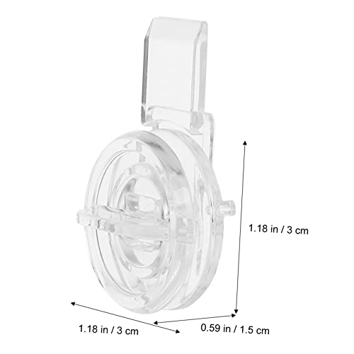 Image of GARVALON 5pcs Acrylic Latch Buckle Lock Box Latch Hasp Solid Design for Suitcase Jewelry