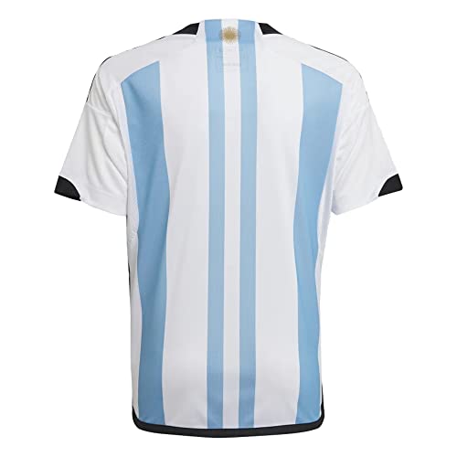 Adidas Argentina Youth Home World Cup Jersey (As1, Alpha, X_L, Regular, X Large) White/Light Blue #TOP1