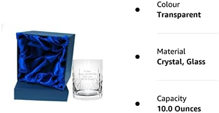 Engraved/Personalised 10oz Crystal Whisky Glass in Silk Gift Box from CR8 A GIFT For 18th/21st/30th/40th/50th/60th/65th/70th/80th/90th Birthday/Mum/Nan/Dad/Grandad