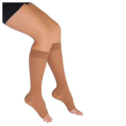 Meia Venosan Ultraline 20-30 mmHG 3/4 aberto BG-Bege P