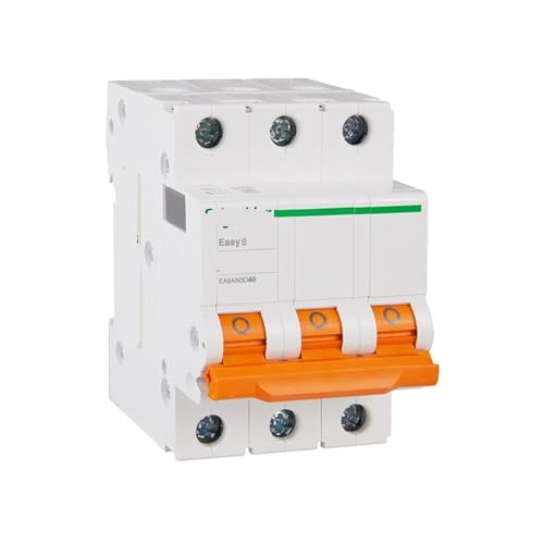 Disjoncteur miniature 3P D40A triphasé EA9AN3D40 protection tableau électrique EA9A