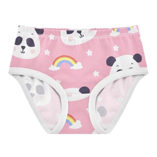 Flower Girls Underwear Toddler 2t Cotton Cute Panties Girl Cute Panda Rainbow Pink Briefs Girls Undies