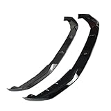 Car Bumper Front Lip Splitter Spoiler Front Bumper Lip Spoiler Splitter Diffuser For Bmw G30 G31 Lci 5 Series 520i 520d 530i 530d M550i 2021 2022 2023(Carbon Look) - Image 2