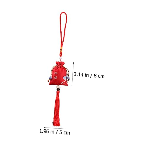 Cabilock 6pcs sachet colgante bordado ligero para ambiente miniatura 7
