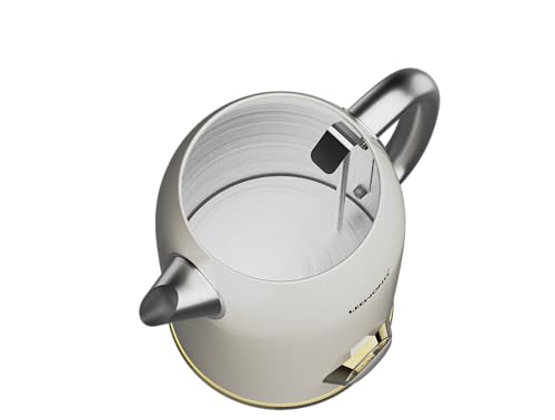 Image of Russell Hobbs TrueTemp 1.8L 1500W Retro Electric Kettle | Fast Boil, Stainless Steel, Analog Temp Display Dial, Wide Mouth | Cool-Touch Handle, Auto Shut-Off, Boil Dry Protection | RJK1800
