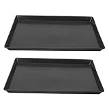 POPETPOP 2Pcs Pet Cage Tray Replaceable Parakeet Toilet Pan Bird Cage Bottom Tray Safe Plastic Material for Small Dogs Bunnies Pets Practical Litter for Pet Owners