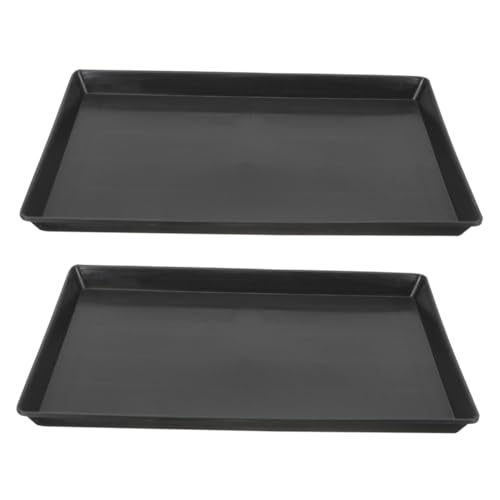 POPETPOP 2Pcs Pet Cage Tray Replaceable Parakeet Toilet Pan Bird Cage Bottom Tray Safe Plastic Material for Small Dogs Bunnies Pets Practical Litter for Pet Owners