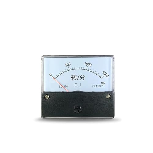 Tachymètre SD670 10V voltmètre aiguille 60x70mm rotation 1800rpm