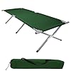 BB Sport Brandina Campeggio XXL Letto Pieghevole 210 x 72 x 45 cm Caricabile 200 kg Militare Portatile Viaggio Confortevole Stabile 600D Tessuto Oxford Borsa da Trasporto, Colore:green