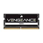 CORSAIR Vengeance SODIMM DDR5 RAM 16GB (1x16GB) 5600MHz CL48-48-48-90 1.10V Intel XMP 3.0 Laptop-Speicher – Schwarz (CMSX16GX5M1A5600C48)