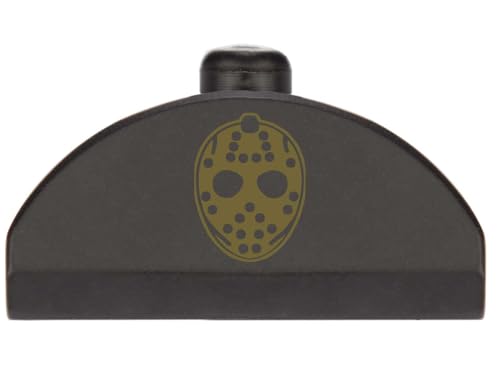 NDZ Performance Grip Plug for Glock Gen 4-5 – Heavyweight Brass – Fits G17 G19 G22 G23 G31 G34 G45 G47 – Cerakote Armor Black Finish, Hockey Mask – Made in USA
