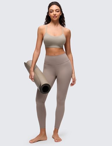 Image of CRZ YOGA Butterluxe Y Back Sports Bras | Light Support, Removable Pads, Yoga, Extremely Soft, Scoop Neck, Spaghetti Strap, for Women