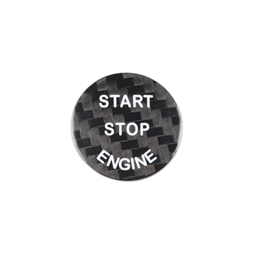 Autocollant fibre carbone F01 F02 F15 F16 pour bouton start stop moteur